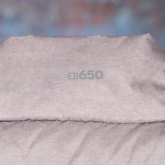 Eddie Bauer Women's Quilted Down Puffer Vest MEDIUM Full Zip EB650 Silvery Gray - Picture 5 of 6